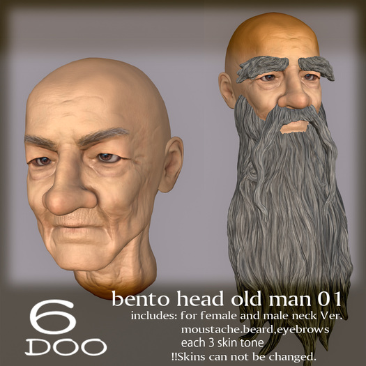 old man head