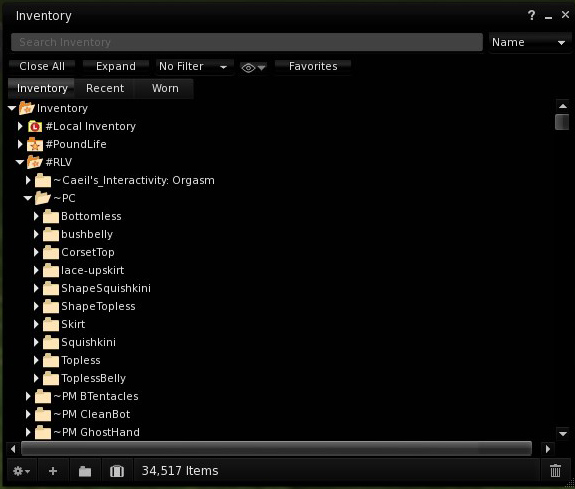 This is the RLV folder structure you'll need to set up.